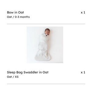 Kyte baby Oat Swaddle Sleep Bag